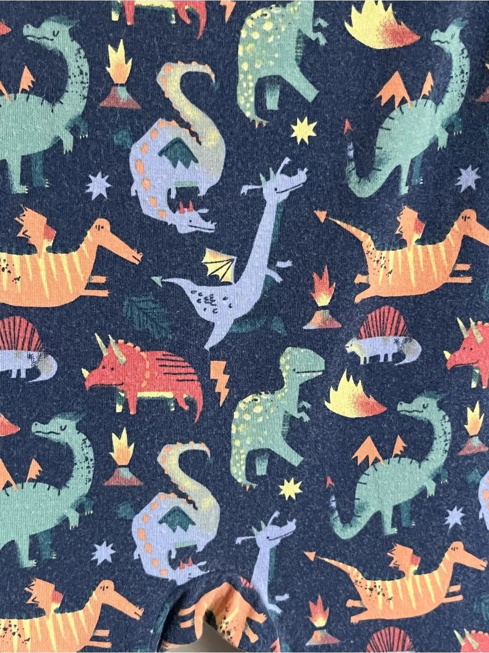 Magnetic Me Navy Dino Print Footed One-Piece size 3-6 months